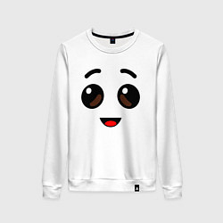 Свитшот хлопковый женский ЛИЦО БАНАНА ИЗ FORTNITE, цвет: белый