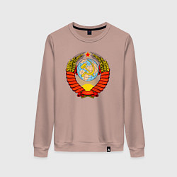Свитшот хлопковый женский СССР, цвет: пыльно-розовый