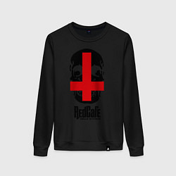 Свитшот хлопковый женский Redcafe: Hells Kitchen, цвет: черный