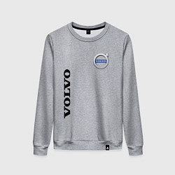 Свитшот хлопковый женский VOLVO, цвет: меланж