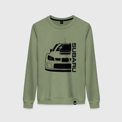 Свитшот хлопковый женский SUBARU Z, цвет: авокадо