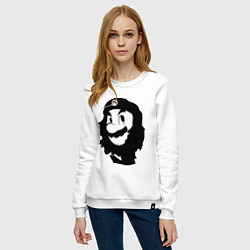 Свитшот хлопковый женский Che Mario, цвет: белый — фото 2