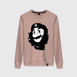 Свитшот хлопковый женский Che Mario, цвет: пыльно-розовый