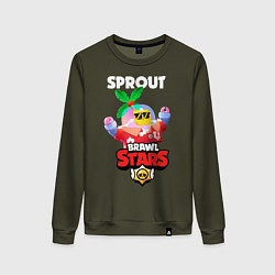 Женский свитшот BRAWL STARS TROPICAL SPROUT