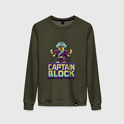 Женский свитшот Roblox Captain Block Роблокс