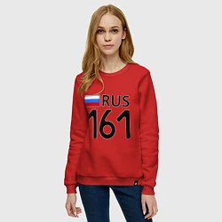 Свитшот хлопковый женский RUS 161, цвет: красный — фото 2