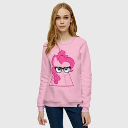 Свитшот хлопковый женский Pinky Pie hipster, цвет: светло-розовый — фото 2