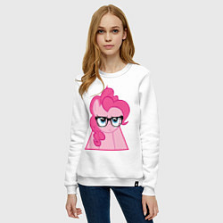 Свитшот хлопковый женский Pinky Pie hipster, цвет: белый — фото 2