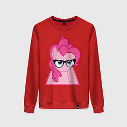 Свитшот хлопковый женский Pinky Pie hipster, цвет: красный