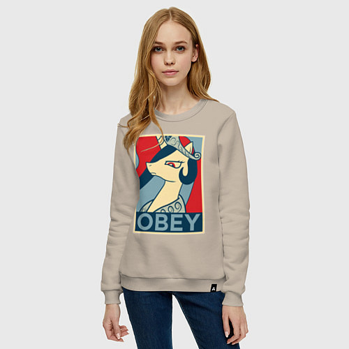 Женский свитшот Trixie OBEY / Миндальный – фото 3
