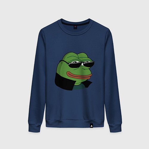 Женский свитшот Pepe в очках EZ / Тёмно-синий – фото 1