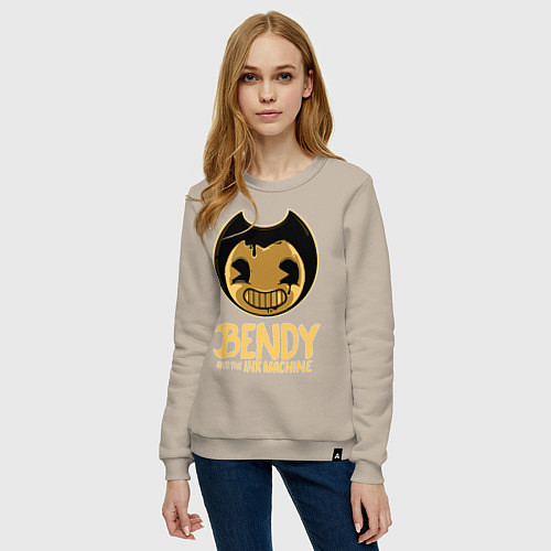 Женский свитшот Bendy And The Ink Machine / Миндальный – фото 3