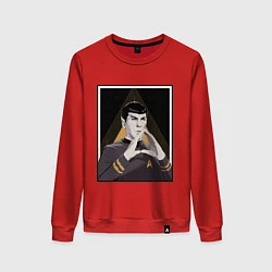 Свитшот хлопковый женский Spock Z, цвет: красный