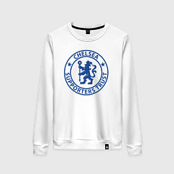Свитшот хлопковый женский Chelsea FC, цвет: белый