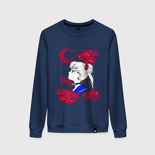 Женский свитшот Сейлор Мун / Тёмно-синий – фото 1