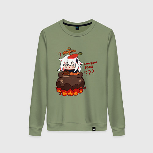 Женский свитшот Genshin Impact Paimon food / Авокадо – фото 1