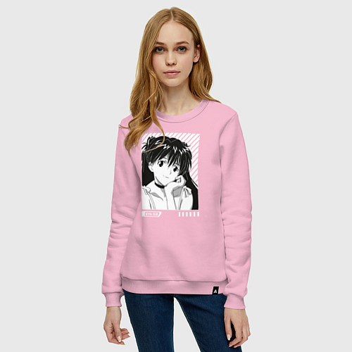 Женский свитшот Аска ева 02 / Светло-розовый – фото 3