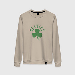 Свитшот хлопковый женский Boston Celtics, цвет: миндальный