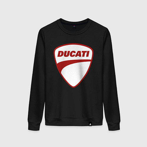 Женский свитшот Ducati Logo Дукати Лого Z / Черный – фото 1