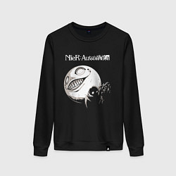 Свитшот хлопковый женский NIER AUTOMATA, цвет: черный