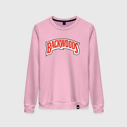 Свитшот хлопковый женский BACKWOODS, цвет: светло-розовый