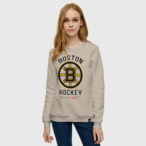 Женский свитшот BOSTON BRUINS NHL / Миндальный – фото 3