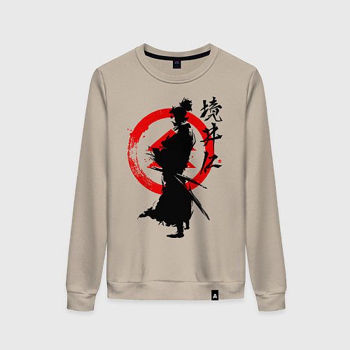 Женский свитшот Ghost of Tsushima / Миндальный – фото 1