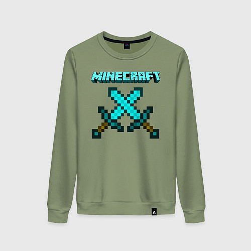 Женский свитшот Minecraft / Авокадо – фото 1