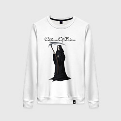Свитшот хлопковый женский Children of Bodom Z, цвет: белый