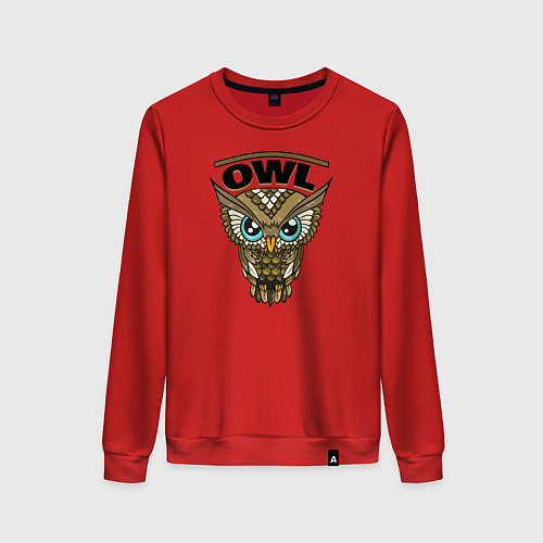 Женский свитшот Owl / Красный – фото 1