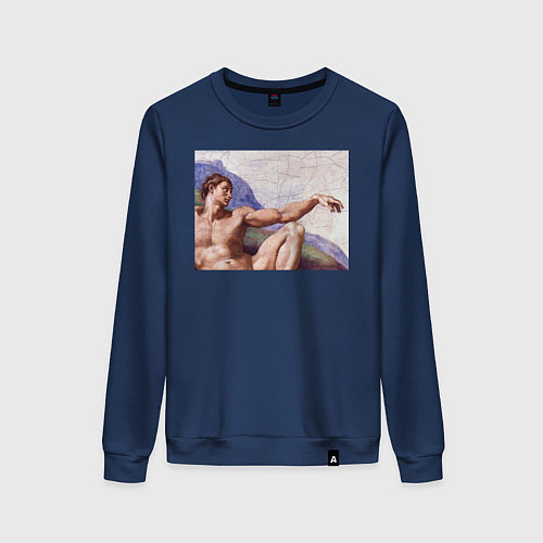 Женский свитшот Искусство / Тёмно-синий – фото 1