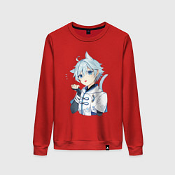 Свитшот хлопковый женский Неко Чун Юнь, цвет: красный