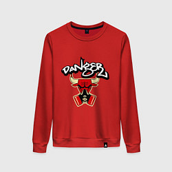 Свитшот хлопковый женский Danger Chicago Bulls, цвет: красный