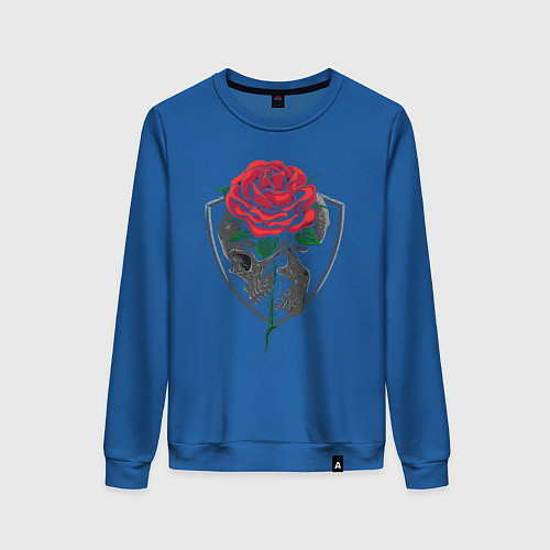 Женский свитшот Skull&Rose / Синий – фото 1