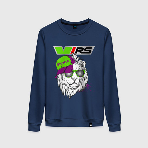 Женский свитшот Skoda RS Шкода РС Z / Тёмно-синий – фото 1