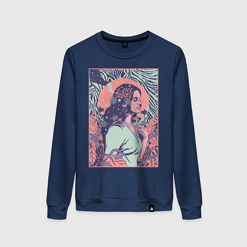 Женский свитшот Lana del rey / Тёмно-синий – фото 1