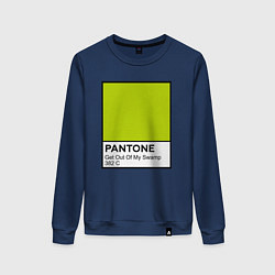 Свитшот хлопковый женский Shrek: Pantone Color, цвет: тёмно-синий