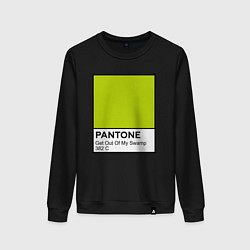 Свитшот хлопковый женский Shrek: Pantone Color, цвет: черный