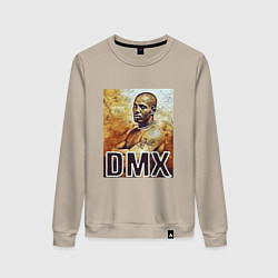 Свитшот хлопковый женский DMX on Fire, цвет: миндальный