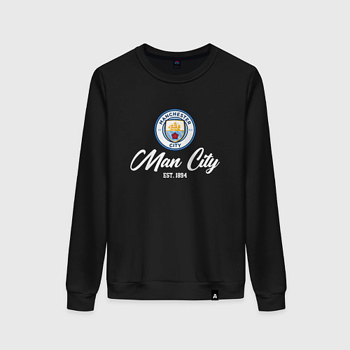 Женский свитшот MAN CITY EST 1894 / Черный – фото 1