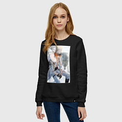 Свитшот хлопковый женский Tartaglia, цвет: черный — фото 2