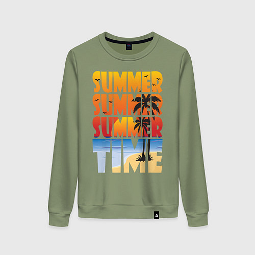 Женский свитшот SUMMER TIME / Авокадо – фото 1
