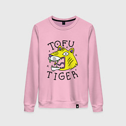 Женский свитшот Tofu Tiger Тигр Сыр Тофу