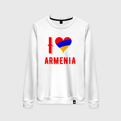Женский свитшот I Love Armenia