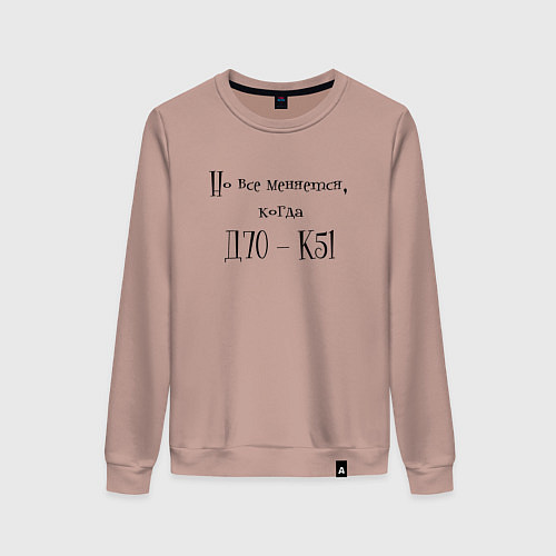 Женский свитшот Зарплата глазами бухгалтера / Пыльно-розовый – фото 1