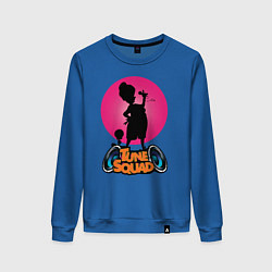 Свитшот хлопковый женский Tune Squad, цвет: синий