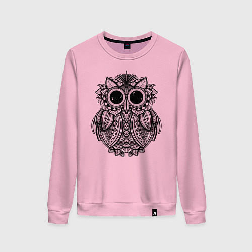 Женский свитшот Owl / Светло-розовый – фото 1