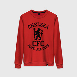 Свитшот хлопковый женский Chelsea CFC, цвет: красный