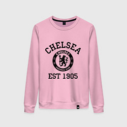 Свитшот хлопковый женский Chelsea 1905, цвет: светло-розовый