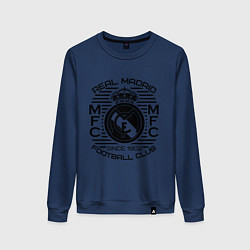 Свитшот хлопковый женский Real Madrid MFC, цвет: тёмно-синий